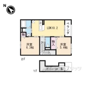 Univaly誠【2階】の間取り