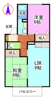 セレーノあかね【1階】の間取り