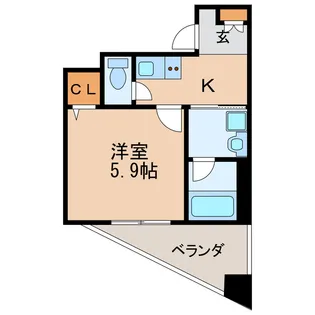 CAVANA新栄【9階】の間取り
