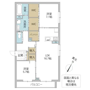 セルディーナ流星台【2階】の間取り