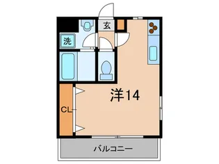 クロスロ-ド山口【3階】の間取り