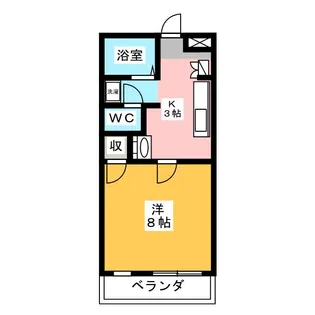 朝日プラザ静岡古庄【3階】の間取り