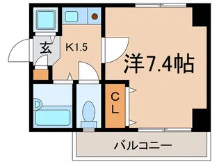 パルハセトン江戸堀【6階】の間取り