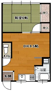 セントラルコーポ【1階】の間取り
