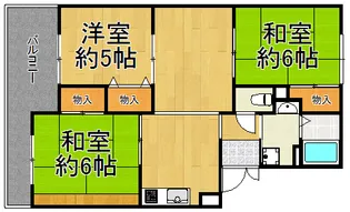 サニーハイツ高台 B棟【2階】の間取り
