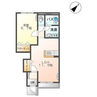 ラムール【1階】の間取り