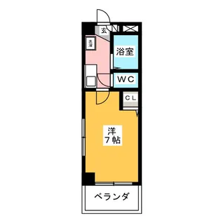 大竹ハイツ2【2階】の間取り