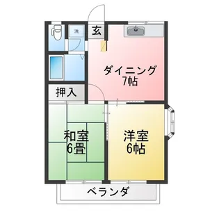 エステートピアN【2階】の間取り