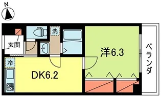 秀真コーポ【2階】の間取り