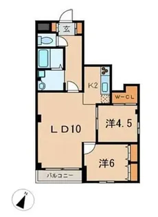 メゾンシャルマン【3階】の間取り