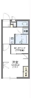 レオパレスアサヒ【1階】の間取り