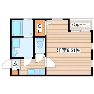 クレフラスト北山駅前【1階】の間取り