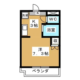 ベルハイツ秀英【3階】の間取り