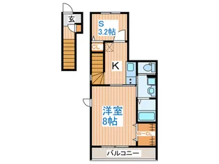 シンフォニー大場【2階】の間取り