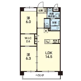 Casa Comoda【2階】の間取り