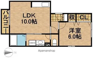 ヴィラ・ラフィーネ【3階】の間取り