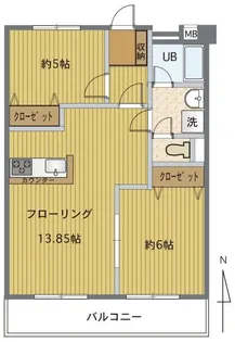 アンシャンテ【2階】の間取り