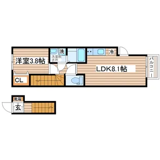 Astareeva【2階】の間取り