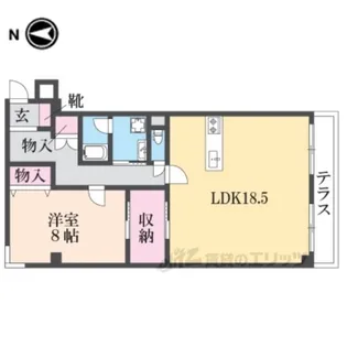 メゾン・デ・アムール【1階】の間取り