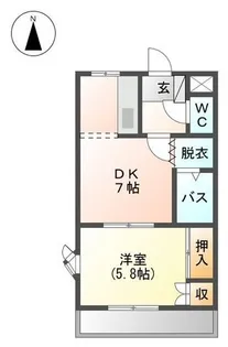 ハミング・ウェイ【1階】の間取り