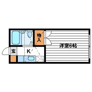 ロフティ若林A【1階】の間取り