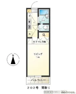 カーサ・デ・フローラ【2階】の間取り