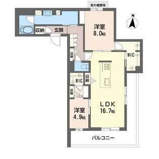和の杜 江坂【2階】の間取り