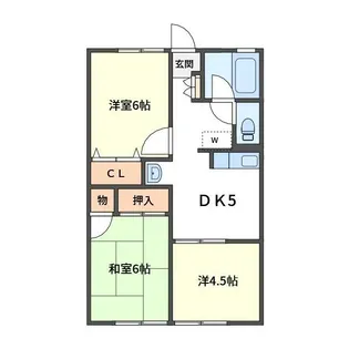 シティハイムジュネス【1階】の間取り