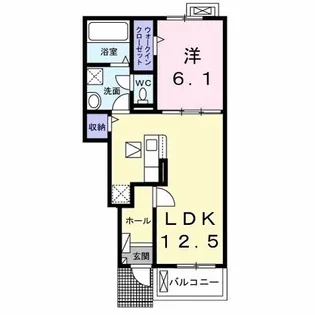 鳥羽町アパート(028838001)【1階】の間取り
