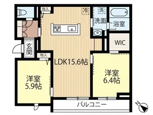 メイベル【3階】の間取り