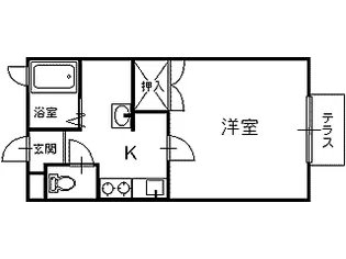 イーグルハイツ【2階】の間取り