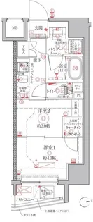 クレイシアIDZ上野【10階】の間取り
