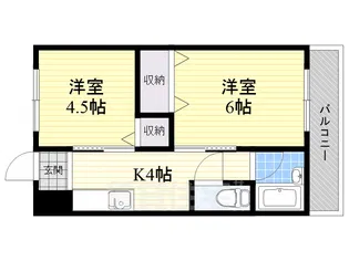 レジデンストモエ【2階】の間取り