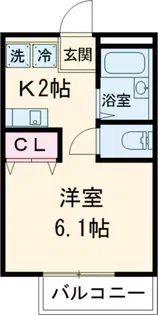 プランドール古淵【2階】の間取り