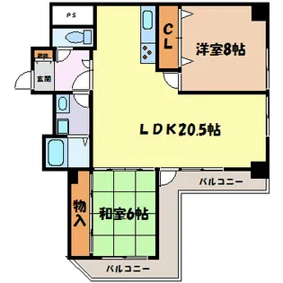 INOVE新栄【7階】の間取り