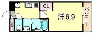 LUXE塚口【6階】の間取り