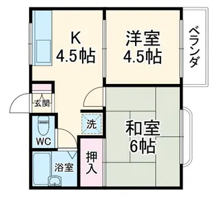 レピュートM【1階】の間取り