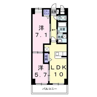 M V【10階】の間取り