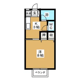 サン・アムール【1階】の間取り