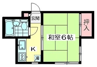 南ハイツ【2階】の間取り