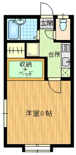 ハウスエコー桜田【2階】の間取り