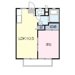 光陽ハイツB【1階】の間取り