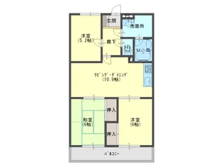ニューフォーブル宮町【1階】の間取り