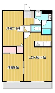 ハイムやすらぎ【2階】の間取り