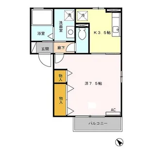 ガーデンハイツIII【2階】の間取り