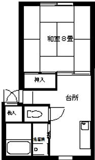 サザンハイツ A棟【2階】の間取り