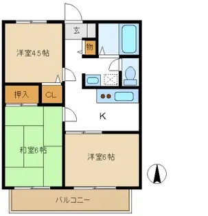 サンパレス湯浅【3階】の間取り