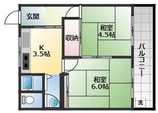 ハイツプライムA棟【1階】の間取り