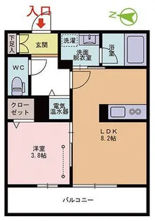 グランクオリスタ【1階】の間取り