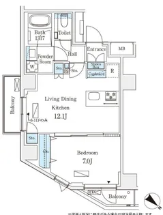オーパスレジデンス南青山【9階】の間取り